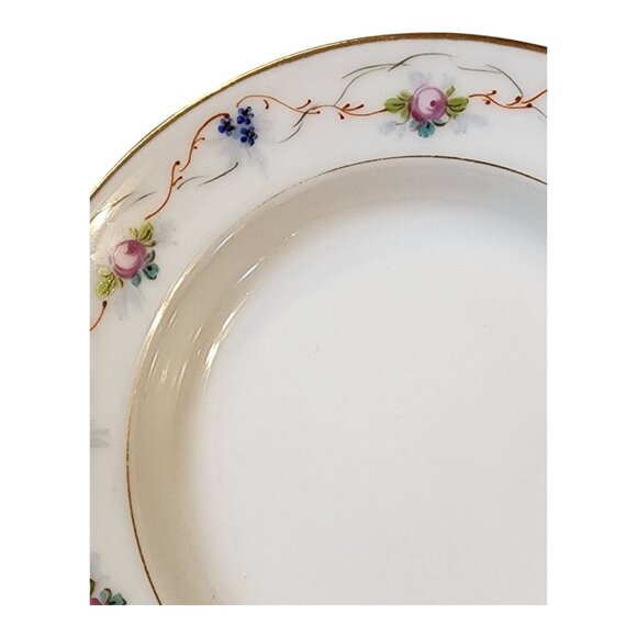 Unbranded Set Of 5 Pink Blue Floral Gold Trim Saucer For Teacup *SAUCERS ONLY* - Picture 7 of 16